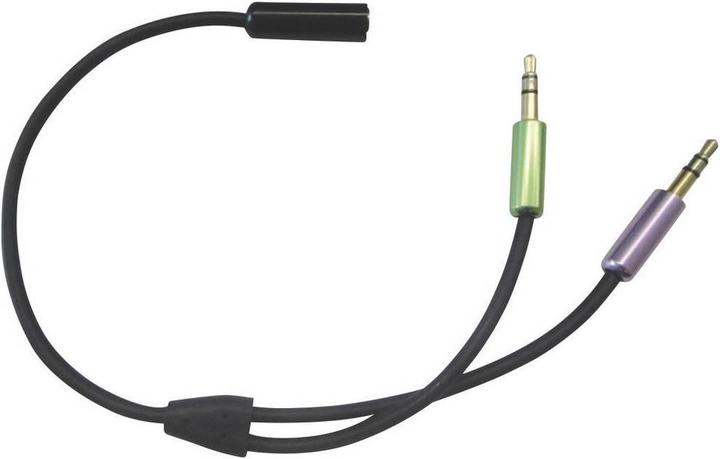 Produktbild SpeaKa Professional SpeaKa SuperSoft Headset Klinkenadapter 4pol (0.21 m, 2.5mm)