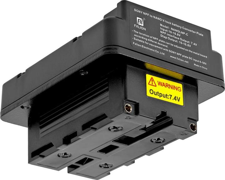 Actual product image Fxlion Nano V-Mount to NP-F plate (7.4V) (Various video accessories)