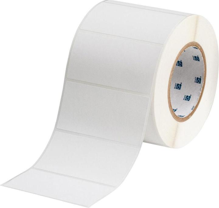 Image du produit Brady THT-55-425-1, Polypropylène, mat, blanc, 101,6 x 50,8mm, permanent, 1 piste(1000 E.) (031326