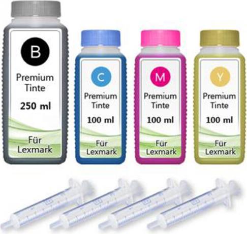 Actual product image Druckfuxx 550ml Nachfüll Tinte für LEXMARK 41+42+43+44 X4850 X4875 X4950 X4975 X