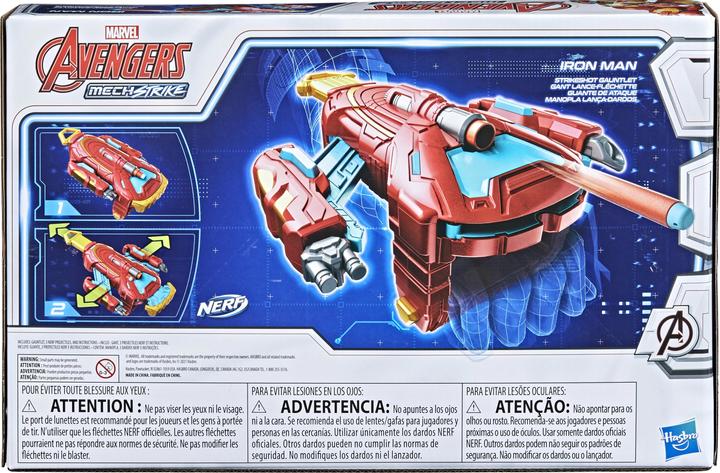 Immagine prodotto Nerf Avengers - Mech Strike Iron Man - Strikeshot Gauntlet (F0266)