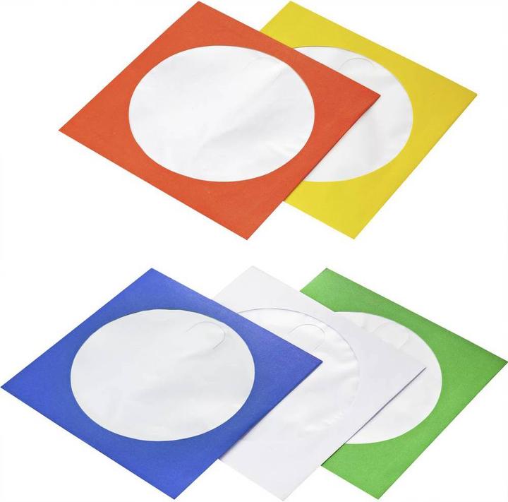 Immagine prodotto Basetech Custodia per CD/DVD BT-2267608 Blu, verde, arancione, bianco, giallo 1 pz.