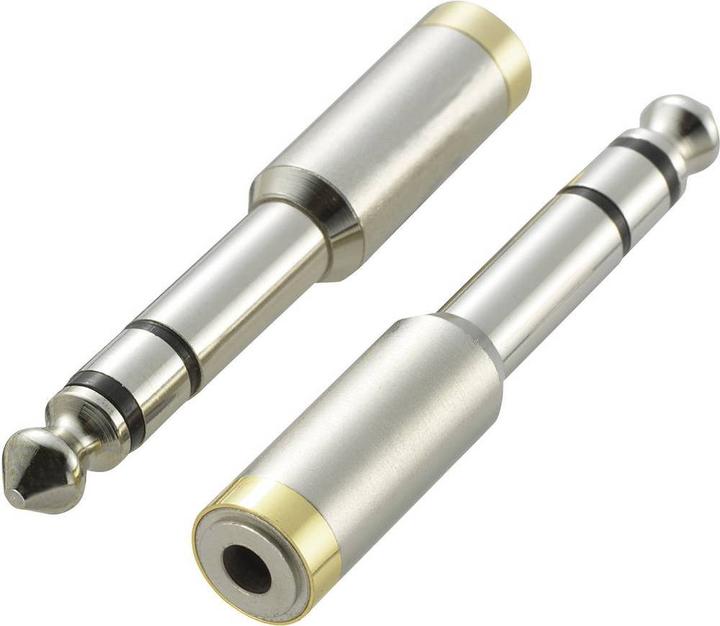 Produktbild SpeaKa Professional Audio-Adapter Klinkenstecker 6.35 mm zu Klinkenbuchse 3.5 mm