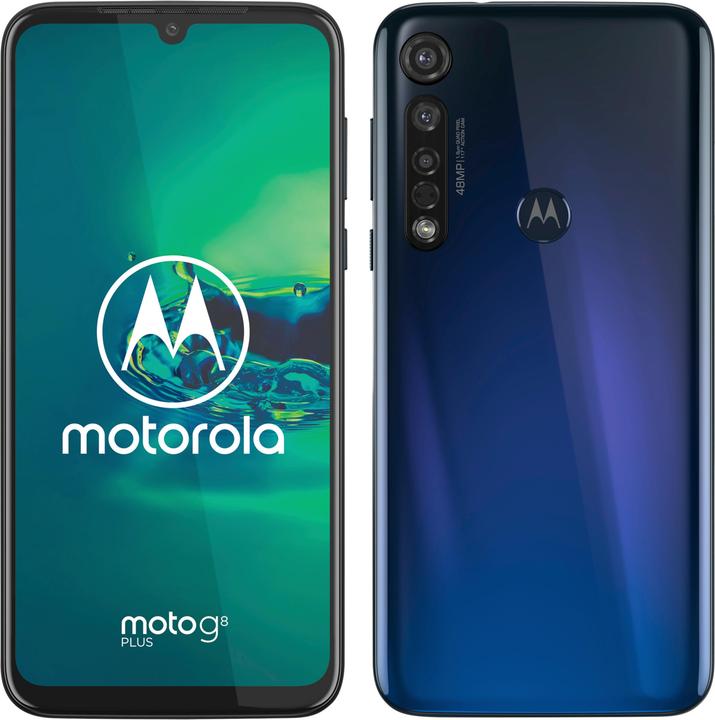 Produktbild Motorola G8 Plus (64 GB, Dunkelblau, 6.30", Hybrid Dual SIM, 4G)