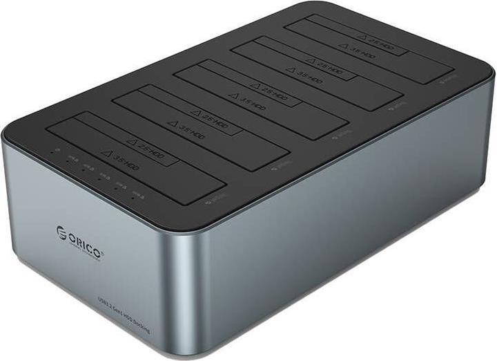 Actual product image Orico docking station for 2.5" / 3.5" HDD / SSD, 5Gbps, USB-C to USB-C/A with cloning function (blac