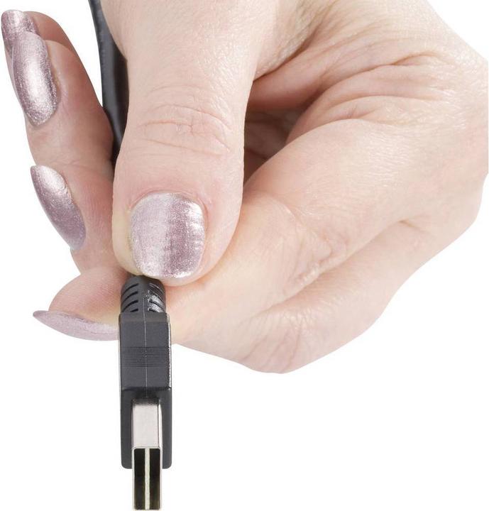 Produktbild Renkforce USB 2 A/Mini-B Anschlusskabel 1.8 m mit Wende-Stecker - Kabel nie wieder falsch herum einstecken (1.80 m, USB 2.0)