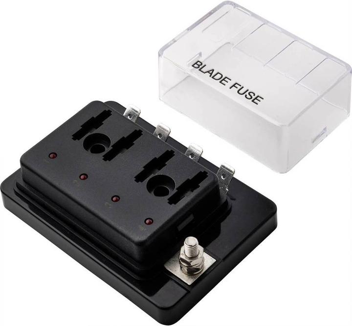 Actual product image Tru Components Car fuse holder with status display Suitable for flat fuse standard 30 a 32