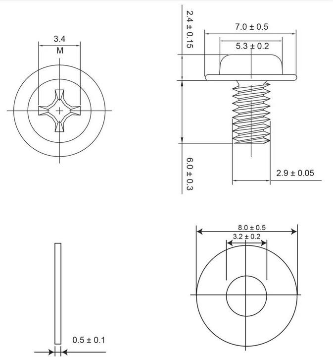 Immagine prodotto Renkforce RF-4538936 Viti della scheda madre 1 set (0.01 m)