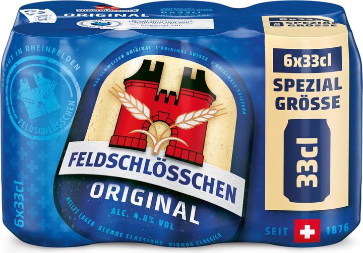 Actual product image Feldschlösschen Original 6x33cl (6 x 33 cl)