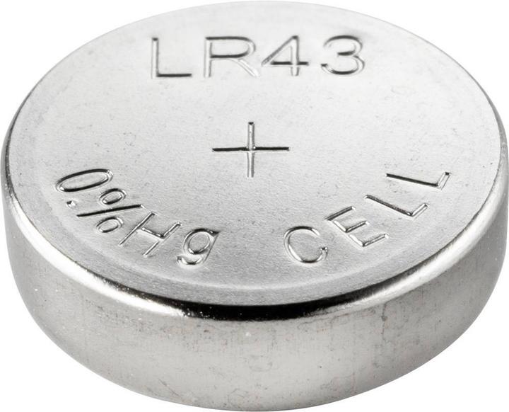 Produktbild Basetech Knopfzelle (10 Stk., LR43, 100 mAh)