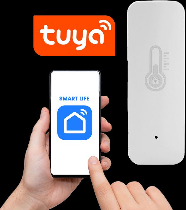 Actual product image Casativo Temperature & humidity sensor with voice control & app