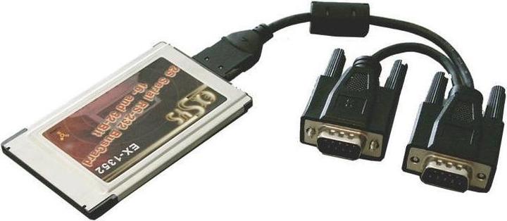 Produktbild Exsys EX-1352 PC-Card Adapter, 2x Seriell RS-232