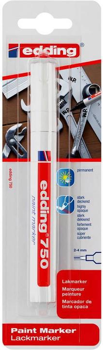 Image du produit Edding Marqueur peinture Crayon peinture 750 blanc (Blanc, 1 x)
