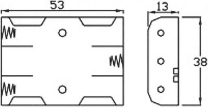 Immagine prodotto Velleman Portabatterie 3x Micro, cavo