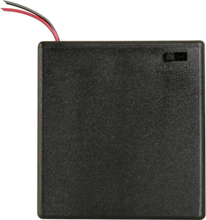 Image du produit Velleman Support pour 4 piles LR6, câble et interrupteur