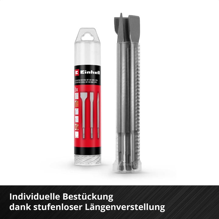Actual product image Einhell SDS-Plus chisel set 247200, 250 mm, 3-piece (250 mm)