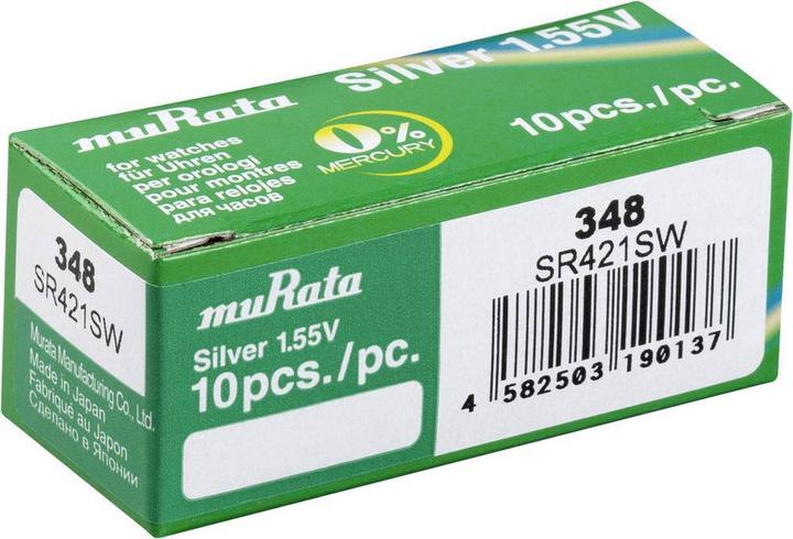 Immagine prodotto Murata Celle a bottone 348 (10 pz., 12.50 mAh)