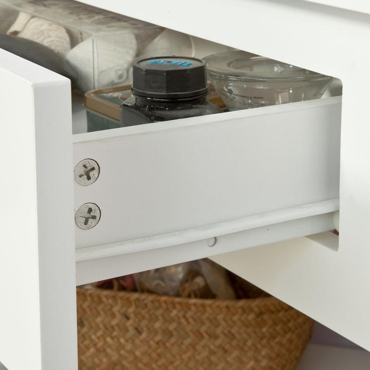 Actual product image SoBuy Corner desk with shelf and drawer (76 x 76 x 76 cm)