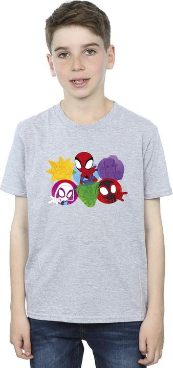 Immagine prodotto Spidey And His Amazing Friends Faces Maglietta Ragazzi (140, 146)