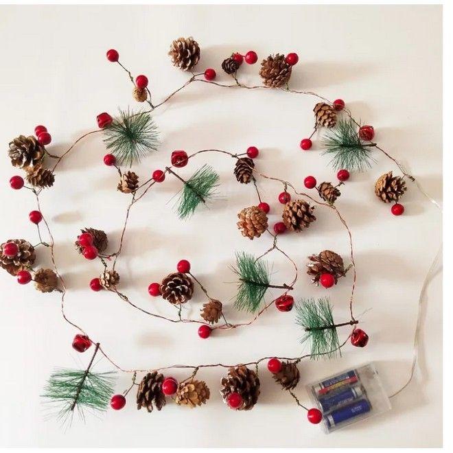 Produktbild MU Style LED Weihnachtslichterkette Tannenzapfen (2m) (2 m)