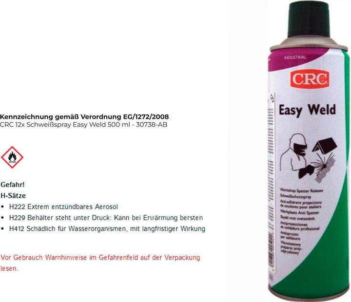 Actual product image CRC Easy weld 500ml