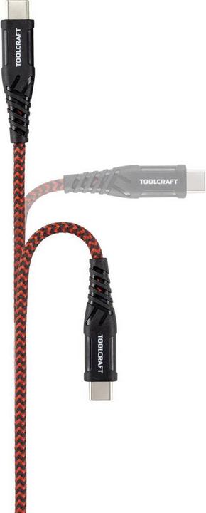 Image du produit Toolcraft Câble de connexion USB 2 (1 m, USB 2.0, 15 W)