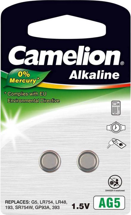 Image du produit Camelion Pile bouton alcaline(s) LR 48 2 pcs (2 pcs, LR48, 66 mAh)
