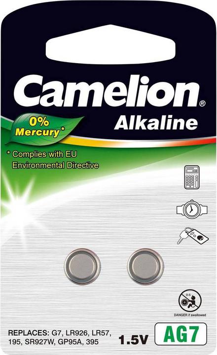 Produktbild Camelion Alkaline Knopfzellen LR57 (2 Stk., Gerätespezifisch, 45 mAh)