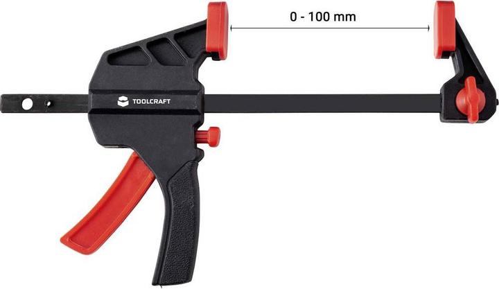 Productafbeelding Toolcraft Met één hand vast te klemmen (100 mm)