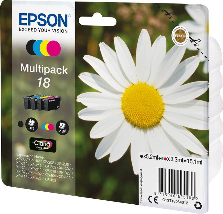Produktbild Epson 18 Claria Home Multipack (M, BK, C, Y)