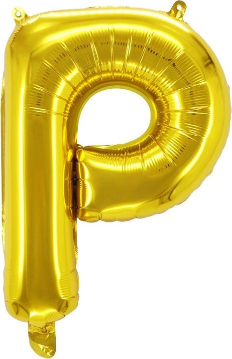 Image du produit Ballon en plastique lettres P or 40cm (1 x)