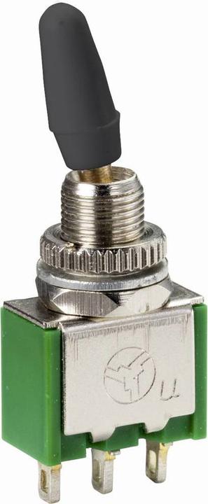 Actual product image Tru Components Miniature toggle switch 1pin 250 V/AC 2A
