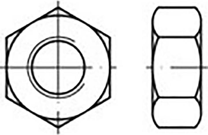 Actual product image Toolcraft Hexagon nuts (M4)