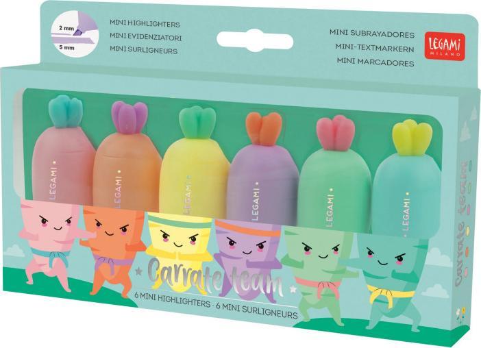 Legami Carrot (Pink, Gelb, Violett, Grün, Orange, Hellblau, 6 x)