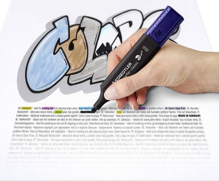 Produktbild Staedtler Textsurfer classic 364 C Textmarker (Himmelblau, Sand, Schwarz, Hellgrau, 5 mm, 4 x)