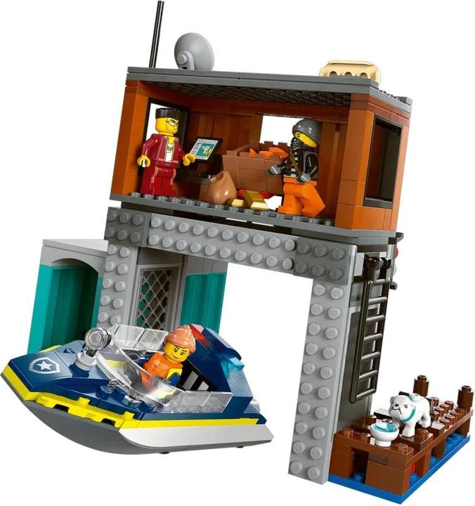 Immagine prodotto LEGO Città - Motoscafo della polizia e nascondiglio dei criminali (60417) (60417, LEGO City)