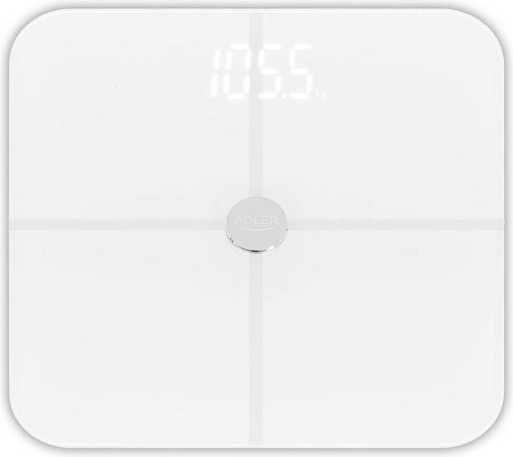 Productafbeelding Adler Slimme badkamerweegschaal | AD 8187 | Maximaal gewicht (capaciteit) 180 kg | Nauwkeurigheid 100 g | (180 kg)