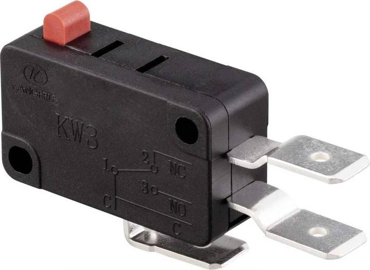 Actual product image Tru Components Micro switch with pin KW3-16A-B