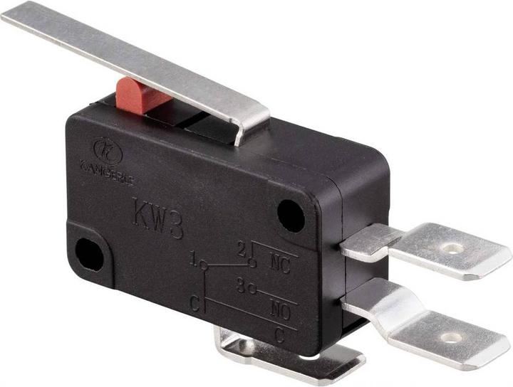 Produktbild Tru Components Microschalter mit Hebel KW3-16A-2B