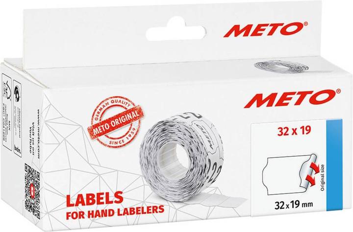 Produktbild METO Preis-Etiketten 30007361 Permanent Etiketten-Breite: 32 mm Etiketten-Höhe: 19 mm Rot 1 St.