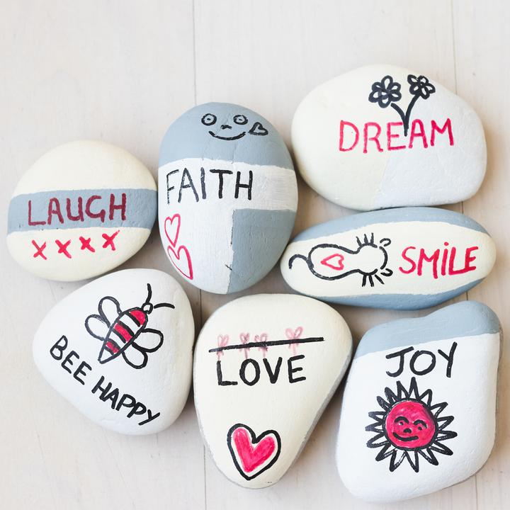 Actual product image Relaxdays Painting stones
