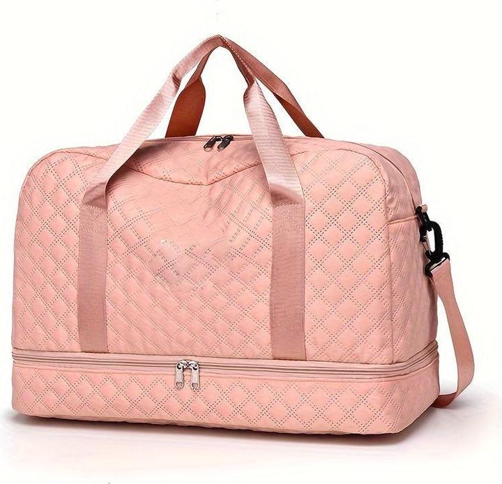 Only-Bags.Store Leichtgewichtige Argyle Muster Gepäcktasche, grosse Kapazität Travel Duffle Bag, Portable Overnight