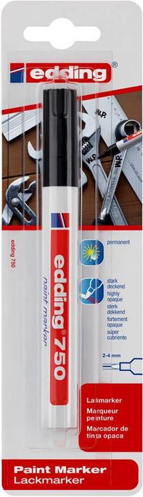Image du produit Edding Lackmarker (Noir, 4 mm, 1 x)