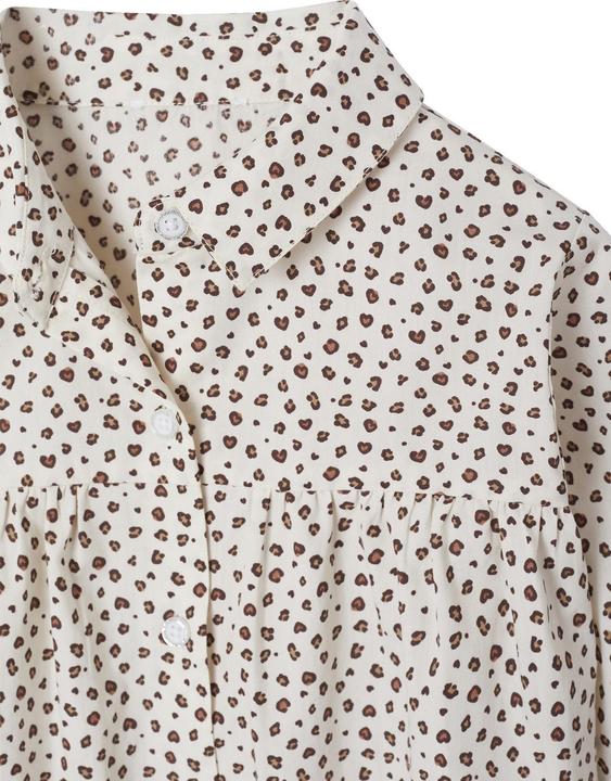 Actual product image Vertbaudet Weit geschnittene Mädchen Bluse aus Baumwollstoff (128)
