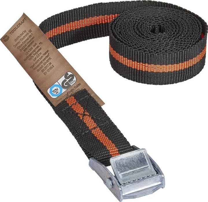 Image du produit Toolcraft Sangle avec fermeture par serrage 2.5 m x 25 mm, 125 kg