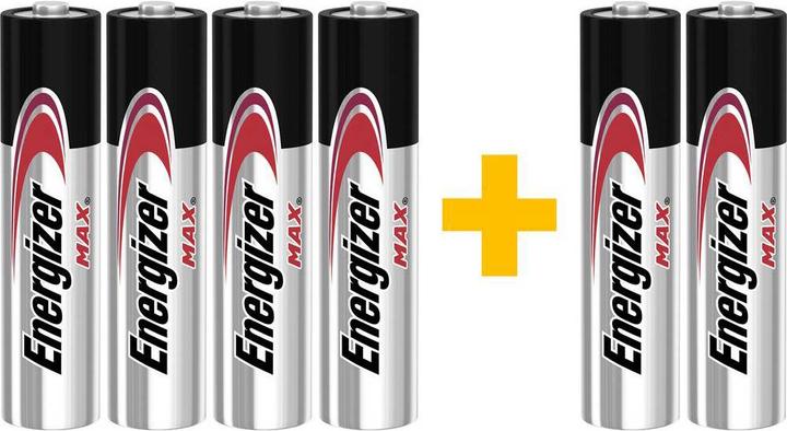 Actual product image Energizer Max Alkaline Micro Batteries, 4+2 (6 pcs., AAA)