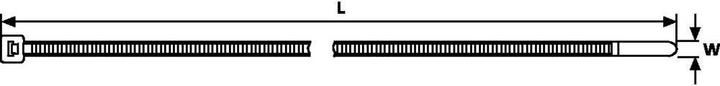 Actual product image HellermannTyton Cable tie (Plastic cable ties, 200 mm, 1 pcs.)