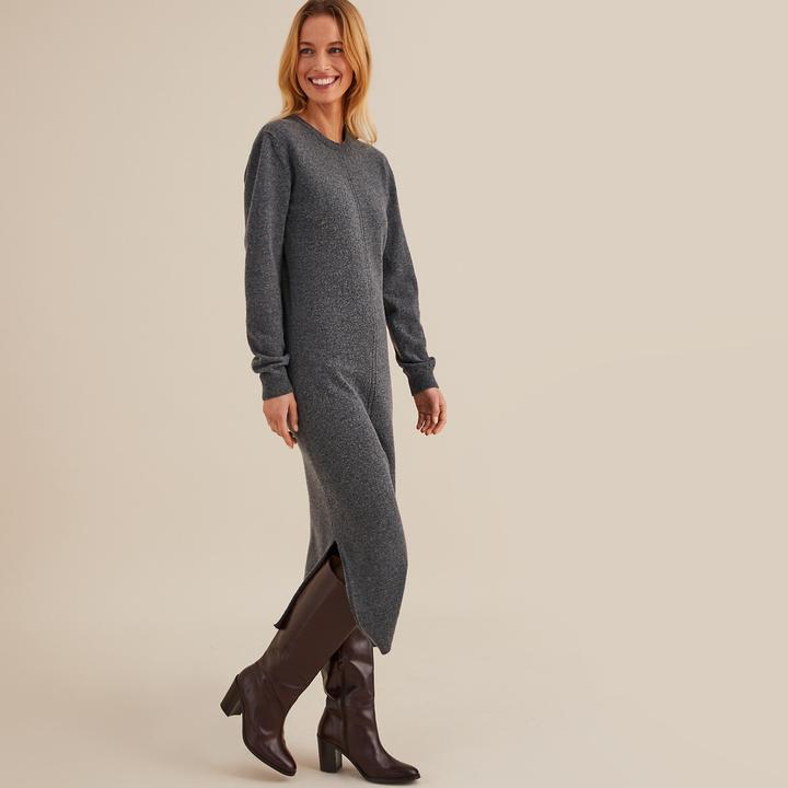 Actual product image Anne Weyburn Langärmeliges Wollkleid (38)