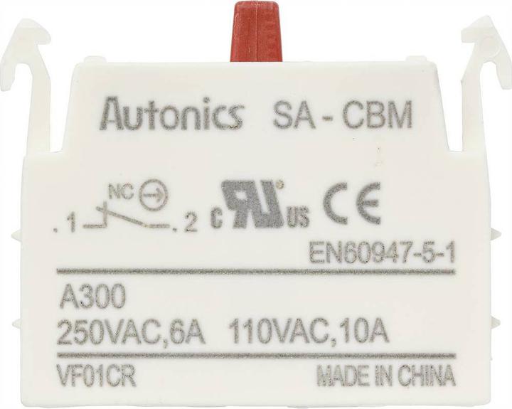 Produktbild Tru Components Schalterblock 1 Schliesser Rot 110 V 250 V 1 St.