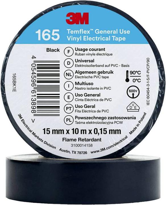 Produktbild 3M Temflex Vinyl-Isolierband 165 (15 mm)